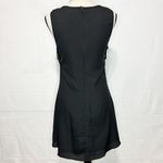 YA Los Angeles  Black Front Fringe A-Line Dress Sz M Photo 5