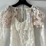 For Love & Lemons Revolve White Lace Victoria Mini Dress size XS CL1 Photo 4