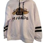 Friends Central Perk White Fleece Pullover Hoodie S NWT Photo 0