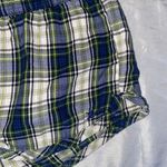 Aerie Y2K blue and green plaid micro pajama shorts Photo 1