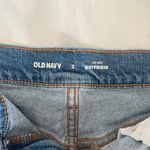 Old Navy Dark Wash Ripped Jean Shorts Photo 2