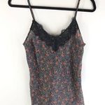 Avec Les Filles Womens Cami Top Floral Lace Trim Black Red Size S Photo 0