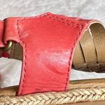 Softspots Leather Sandals Women’s Size 8 braided vamp reddish orange color Photo 8