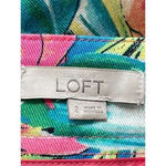 Loft ANN TAYLOR  Tropical Floral Hibiscus Bird Pattern Skirt‎ Size 2 Photo 2