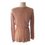 Grace & Lace -ROSE GOLD SWEATER -SIZE MEDIUM Photo 5
