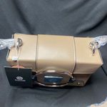 Santo By Paolo Santo Cynthia Square Box Crossbody and hand bag Tan Photo 3