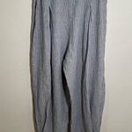 Urban Outfitters Cropped Gathered Pant Blue White Stripe S Photo 4