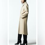 ZARA  Wool Blend Coat Limited Edition Pastel Yellow 8864/744 Size M Photo 8