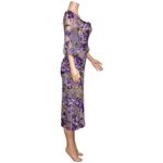 MARCHESA NOTTE Orchid & Rose Embroidered Tulle Cocktail Dress, Purple, 2 (US) Purple Photo 8