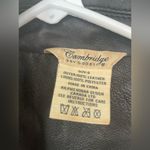 Vintage Cambridge DryGoods black, 100% leather blazer style jacket; size S Black Photo 5