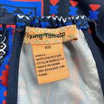 Flying Tomato  Blue Hawaiian Floral Print Boho Sleeveless Mini Dress Size XS Photo 7