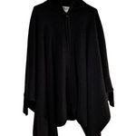 Carlisle  black sweater cape 100% wool! Size Medium/ Large Photo 0