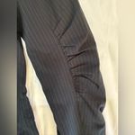 CAbi  Black Pinstripe Ruched Button Down Blazer 6 Work Business Photo 6