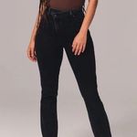 Abercrombie & Fitch 90's Slim Straight Ultra High Rise Criss Cross Black 20 Long Photo 0