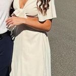 White Cutout Dress Photo 0