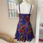 Betsey Johnson x Dolls Kill Satin Slip Floral Mini Dress in Size Small Photo 2