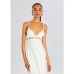 NWT Retrofete ELODIE PEARL DRESS in
White Sz Large $698 White Photo 4