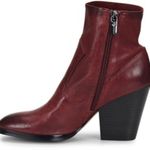 Isola Lani Wine Burgundy Red Leather Heeled Ankle Boots Women’s Size 10 Photo 1