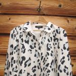 Lafayette 148 Scottie Leopard Print Silk Shirt Top Blouse Photo 4