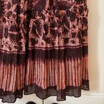 Ulla Johnson Dhalia Bordeaux Purple Maroon Batik Puff Sleeve Silk Dress Size 0 Photo 11