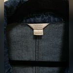 Christopher & Banks Embroidered‎ Jean Jacket. Button up, collar, Large Blue Photo 1
