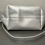 ISSEY MIYAKE PARFUMS Metallic Silver Bucket Bag with Pink Accents Photo 4