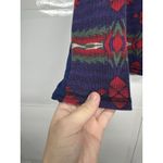 CHAPS  Women’s Size L Southwestern Aztec Print Henley Knit Long Sleeve Sweater Photo 3