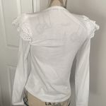 joe's jeans  White Ruffled Blouse Photo 3