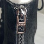 Coach  Lena Black Suede Leather Sexy Fun Open Toe Ankle Boots bootie [size 7.5] Photo 4