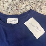 Universal Threads Universal Thread Navy Short Sleeve Tee with Red Detail Photo 2