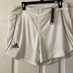 Adidas Women's White Shorts size M brand new with tag inseam 6” waist 34” Photo 2