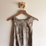 Vintage All That Jazz Floral Sheath Maxi Dress Size 4 Gray Photo 4