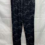 Tahari women's dark gray camouflage soft pocket pull on jogger sweatpants small Photo 0