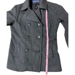 Herman Kay Dark Gray Double Breasted Women’s Pea Coat size Small Vintage Photo 6