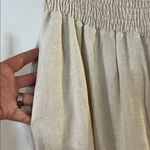 Wasabi + Mint Chic Beige Smocked Waist Trousers Photo 3