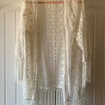 Charlotte Russe White Lace Kimono  Photo 0