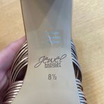 Badgley Mischka Jewel Open Toe Cheryl Backless Double Knotted Block Heels Gold Size 8.5 Photo 8