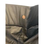 Lane Bryant LIVI  Black Ankle Pants Size 22/24 Black Faux Leather Moto Stretch Photo 6