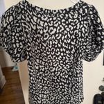 Free People  Cheetah Print Top Puff Sleeve Photo 1