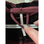 Free People  Westwood Hooded Cardigan Women Small Velvet Robe Boho Long Duster Photo 5