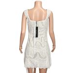 Elliatt Eliza Lace Lattice Mini Dress, Ivory, Medium Photo 9
