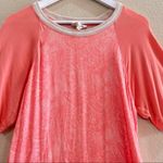 Anthropologie Saturday Sunday  Peach Caspian Tunic Shirt Dress Sz L Boho Beachy Photo 2