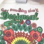 Desigual  Womens Top Small Long Sleeve Boho Festival Mandala Sheer Back Artsy‎ Photo 8