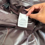 Jordan X Maison Chateau Rouge NEW $100 Womens Crop Faux Leather Pants Size 4 Photo 3