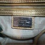 Lauren Ralph Lauren Metallic Gold Leather Crossbody shoulder Bag Photo 9