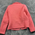 Briggs New York  Women Jacket PL Pink Quilted   Solid Short Button Polyester Photo 5