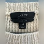 J.Crew Handknit Popcorn Sweater ivory 100% lambs wool size XS EUC Photo 2