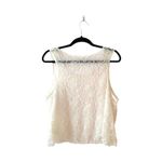 Free People Ivory White Embroidered Sheer Tank Top Photo 4