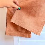 Vintage Isabel USA Genuine Leather Pants with Geisha Print Nubuck in Tan size 8 Photo 10