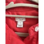 J. Crew Collared Red Coral Popover Button Shirt Dress Size XS Career Preppy Photo 7